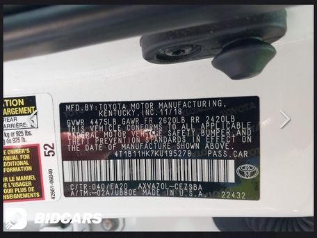 Toyota Camry, 2018 — сүрөт 14