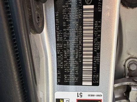 Toyota Camry, 2021 — photo 12