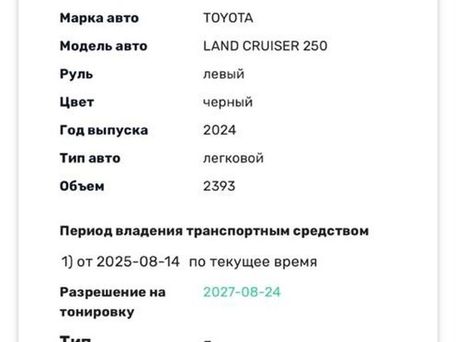 Toyota Land Cruiser Prado, 2024 — photo 9