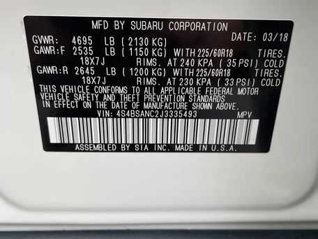 Subaru Outback, 2018 — сүрөт 11