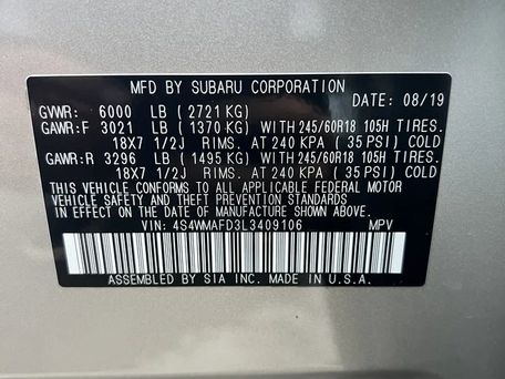 Subaru Ascent, 2019 — фото 10
