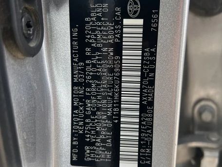 Toyota Camry, 2019 — 照片 9